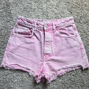 Zara Pink Jean Shorts